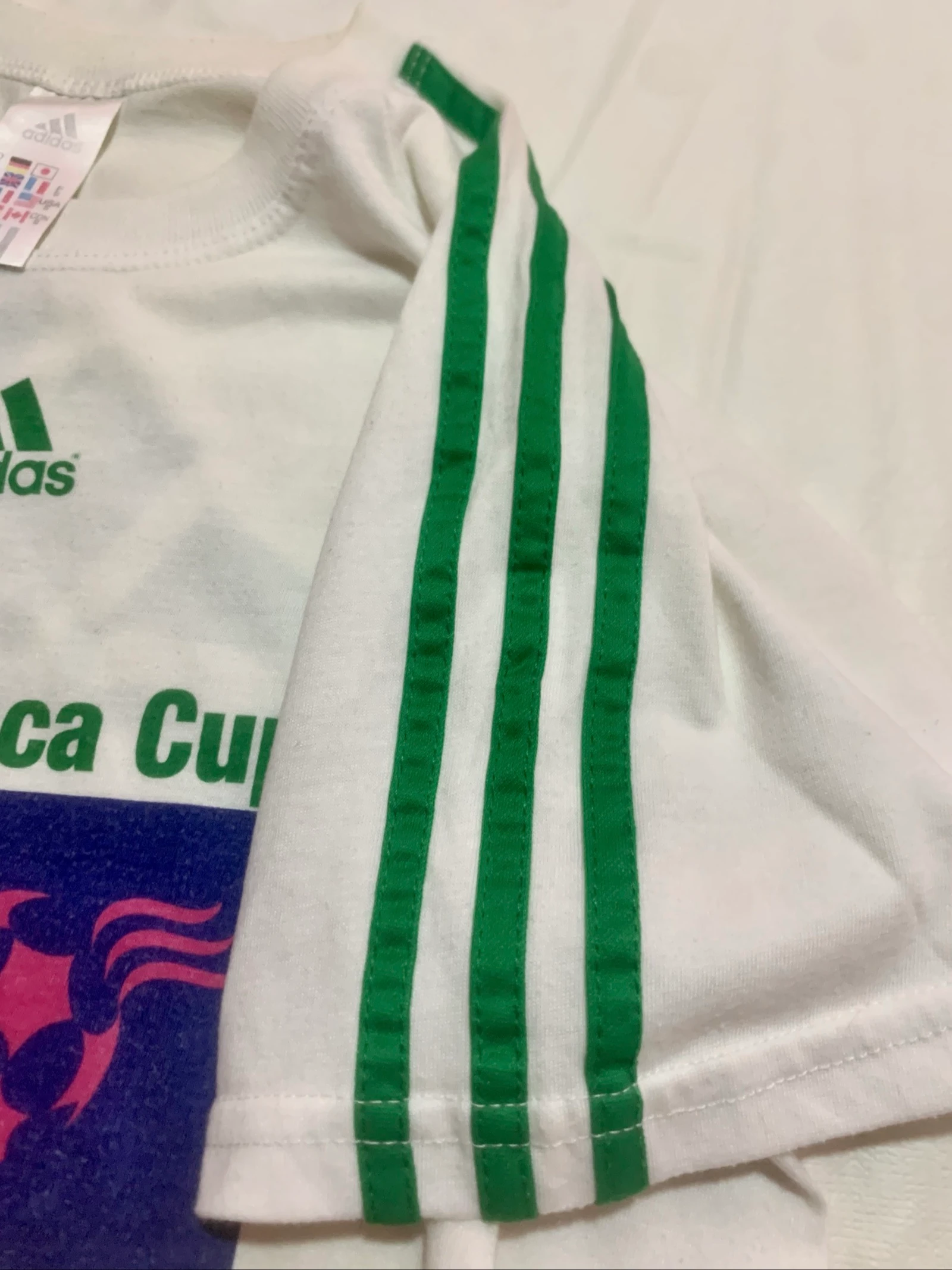 Adidas Original White Vintage Printed T-Shirt Size S – photo 3